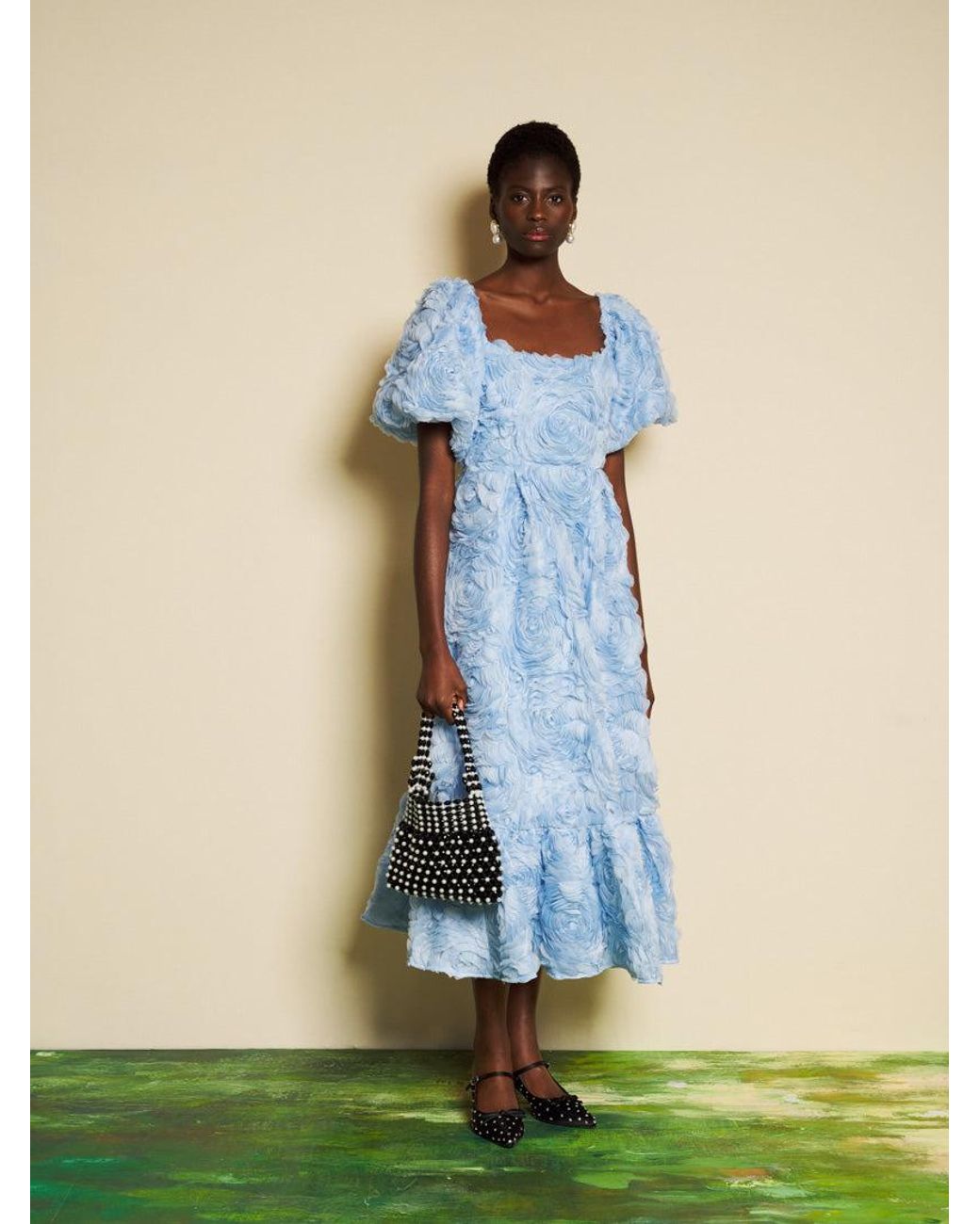 Sister Jane Blue Dream Dewdrop Tulle Maxi Dress