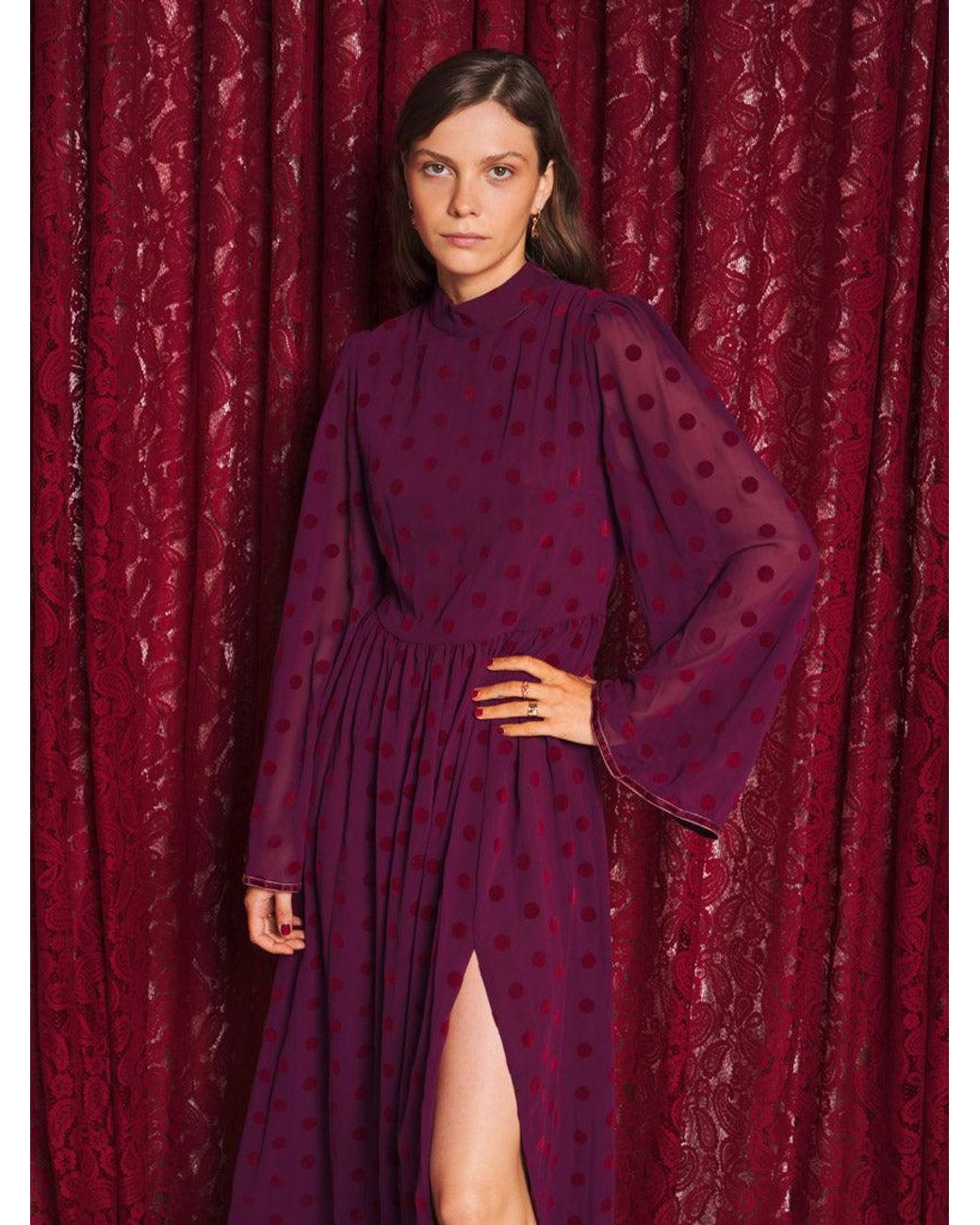 Sister Jane Red Destiny Spot Maxi Dress