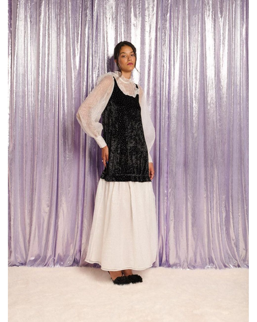 Sister Jane Pink Starlet Velvet Maxi Dress