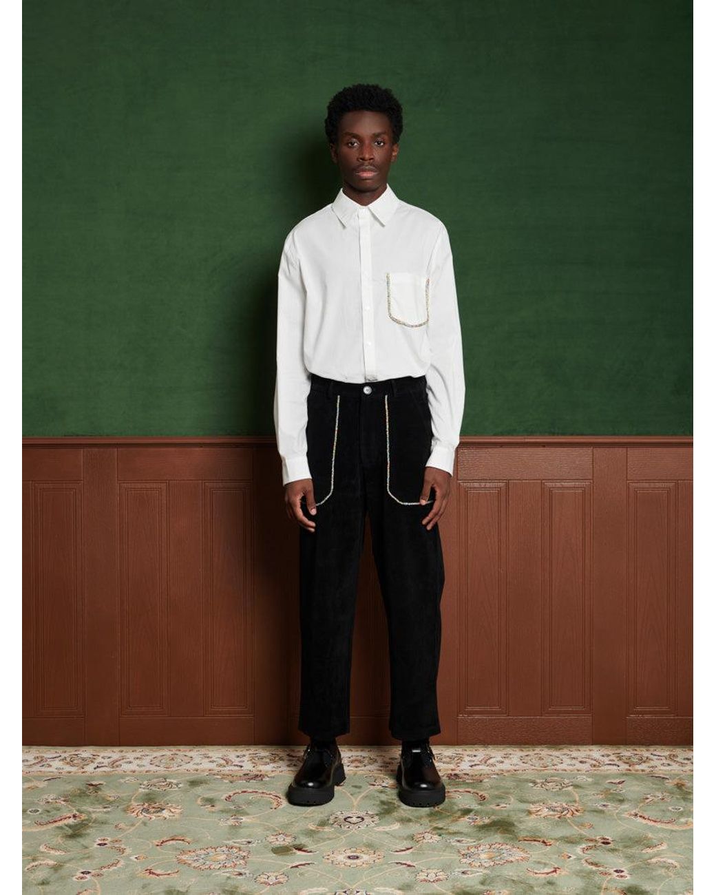 Sister Jane Black Cameron Bead Trousers