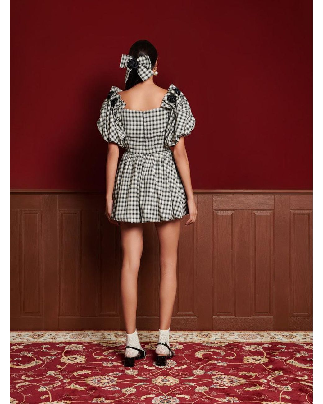 Sister Jane Red Dream Thelma Check Mini Dress