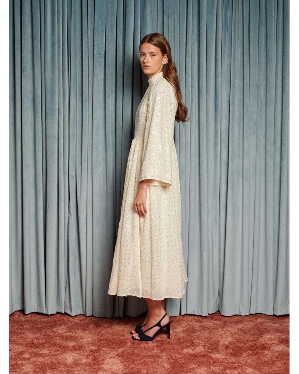 Sister Jane Gray Reel Embellished Maxi Dress