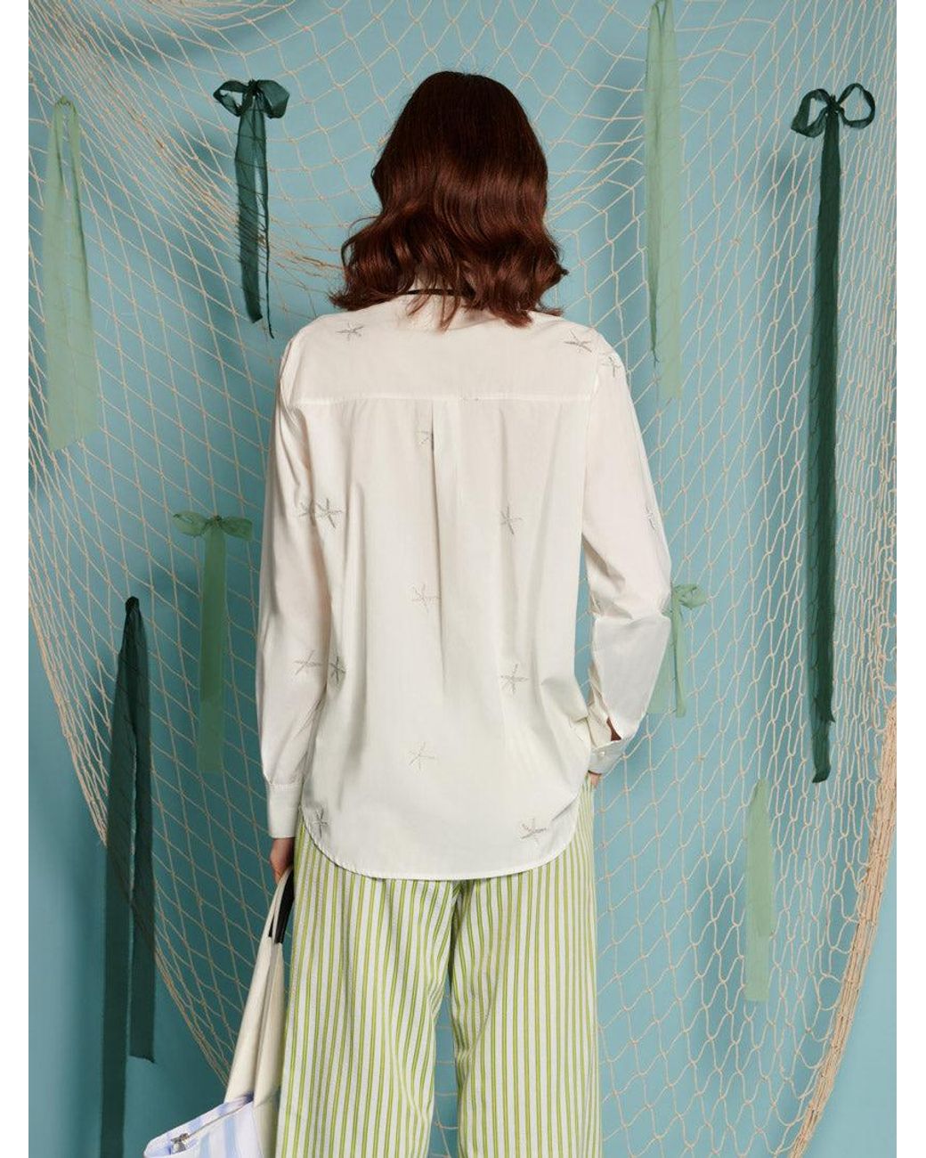 Sister Jane Green Ocean Star Embroidered Blouse