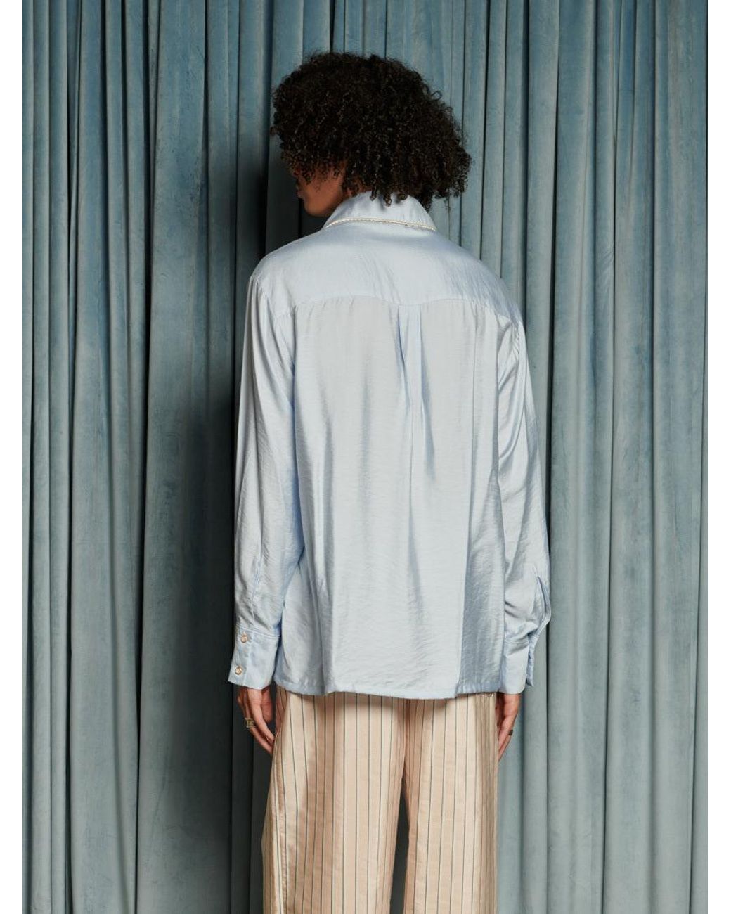 Sister Jane Gray Augie Retro Collar Shirt