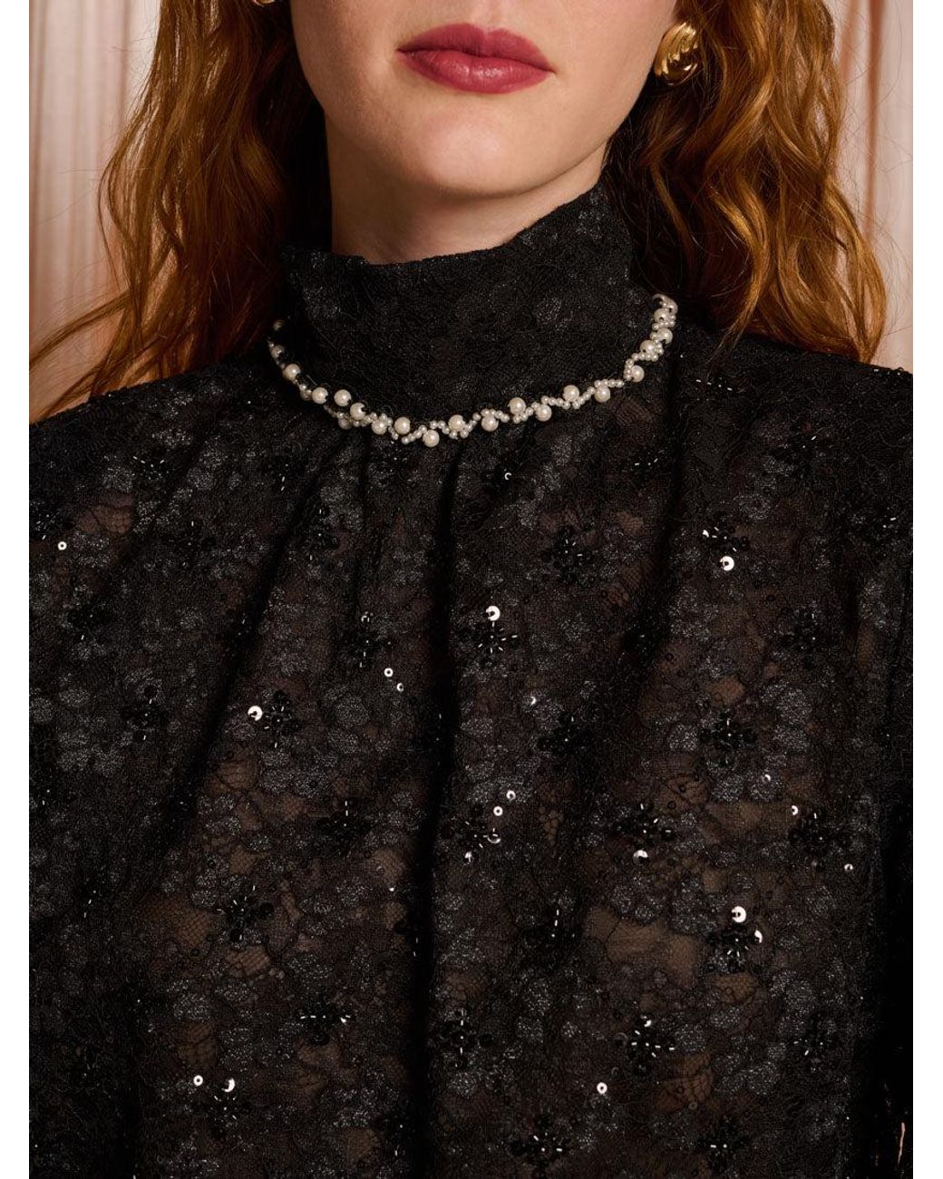 Sister Jane Blue Dream Vanity Lace Top