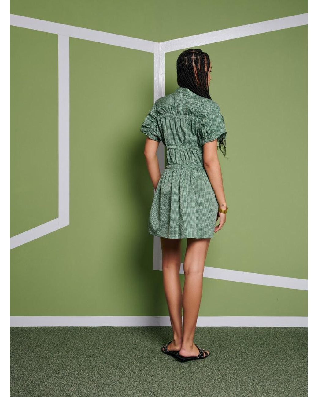 Sister Jane Green Ghospell Jessica Check Mini Dress