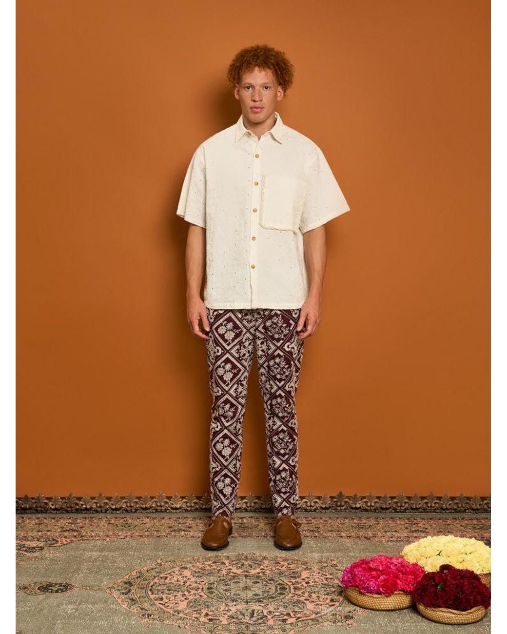 Sister Jane Brown Cole Fray Boxy Shirt