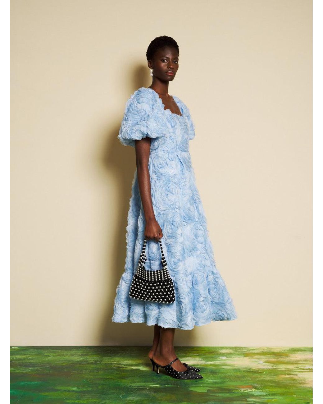 Sister Jane Blue Dream Dewdrop Tulle Maxi Dress