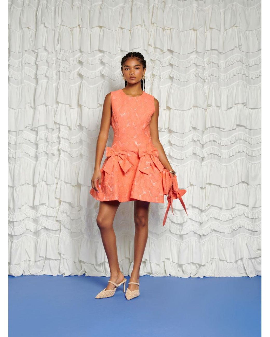 Sister Jane Multicolor Dream Tangerine Jacquard Mini Dress