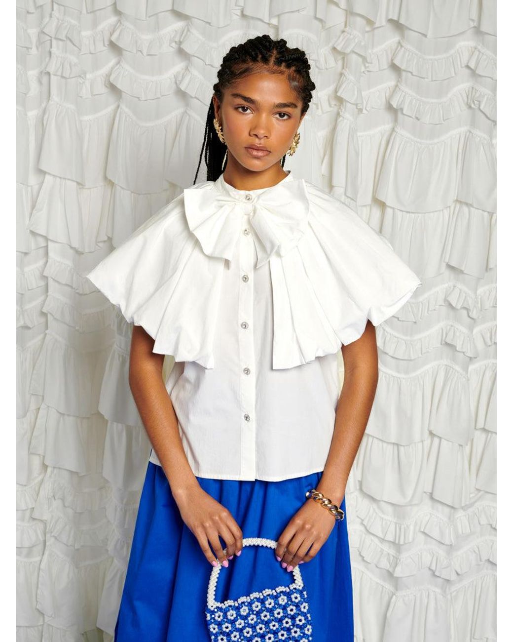 Sister Jane White Dream Rumba Bow Blouse