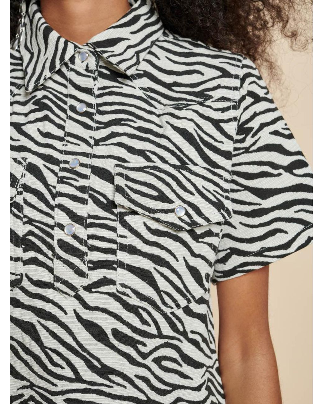 Sister Jane Multicolor Ghospell Zia Zebra Mini Dress