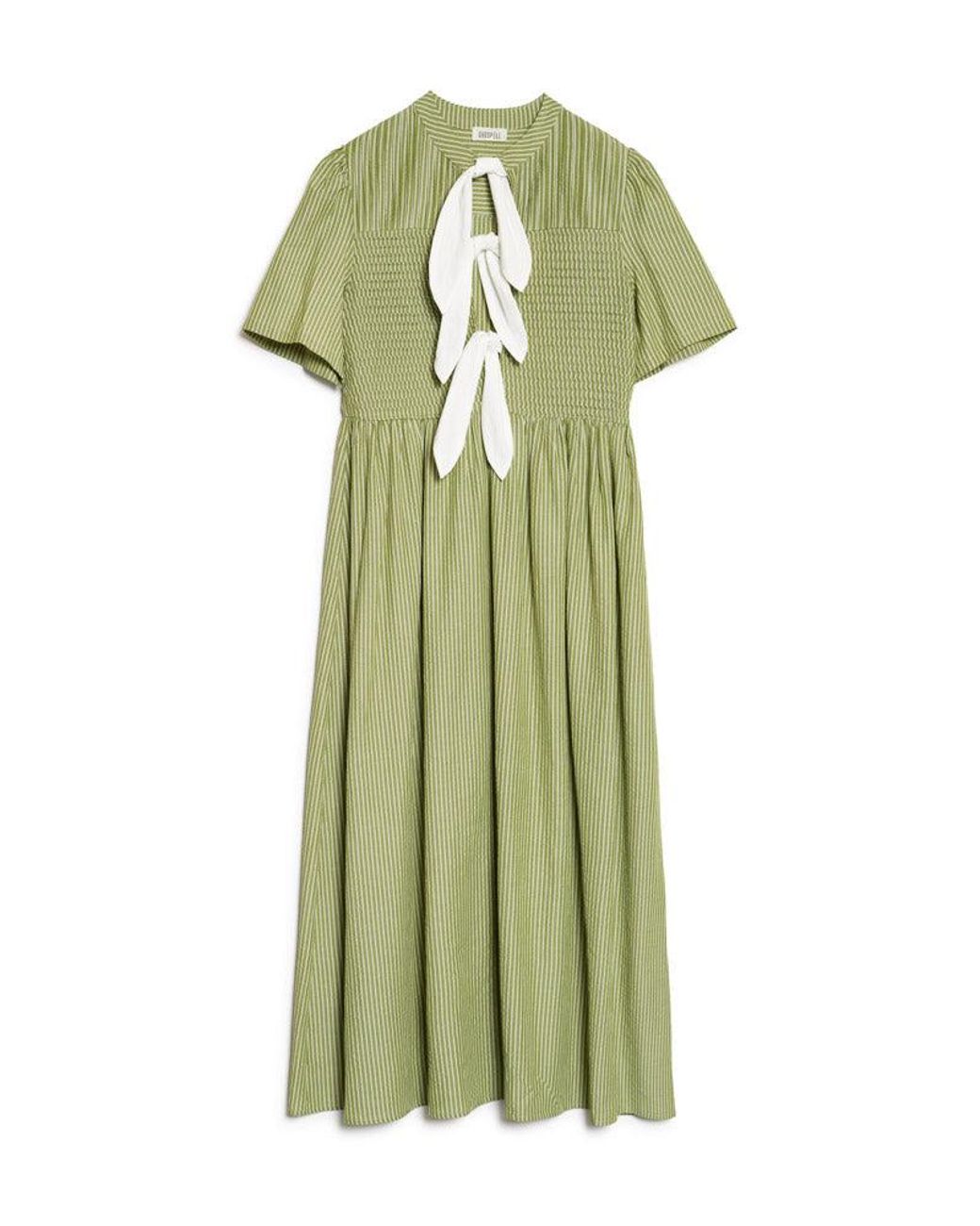Sister Jane Green Ghospell Sali Stripe Tie Front Midi Dress