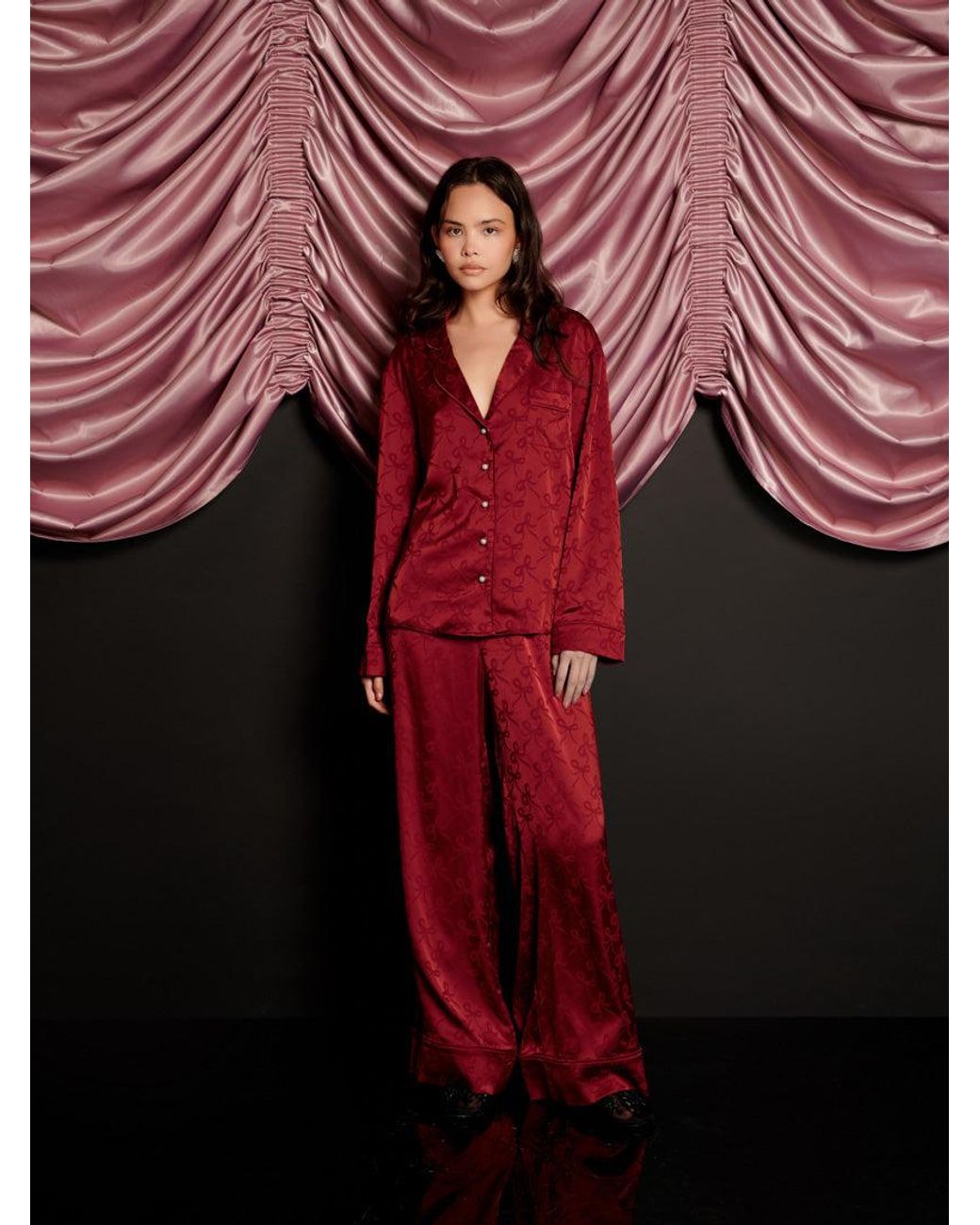 Sister Jane Red Dita Bow Pyjama Trousers