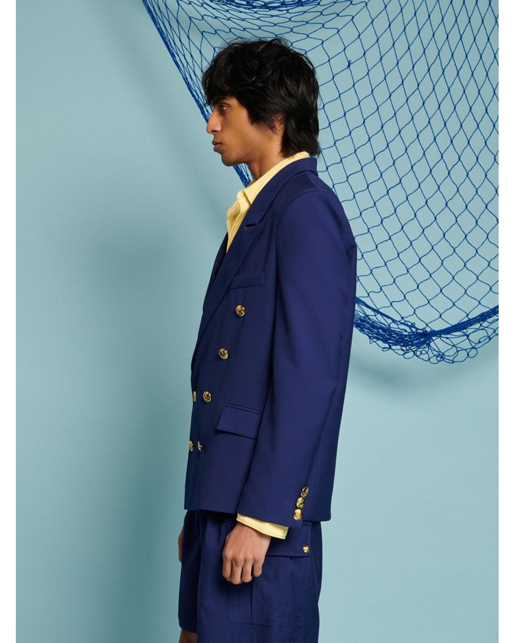 Sister Jane Blue Marlin Double Breasted Blazer