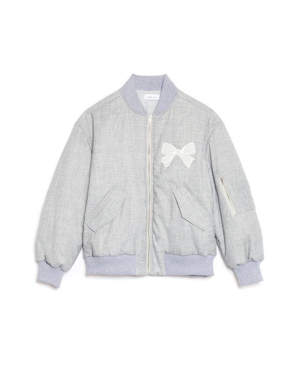 Sister Jane Green Heron Bow Bomber Jacket