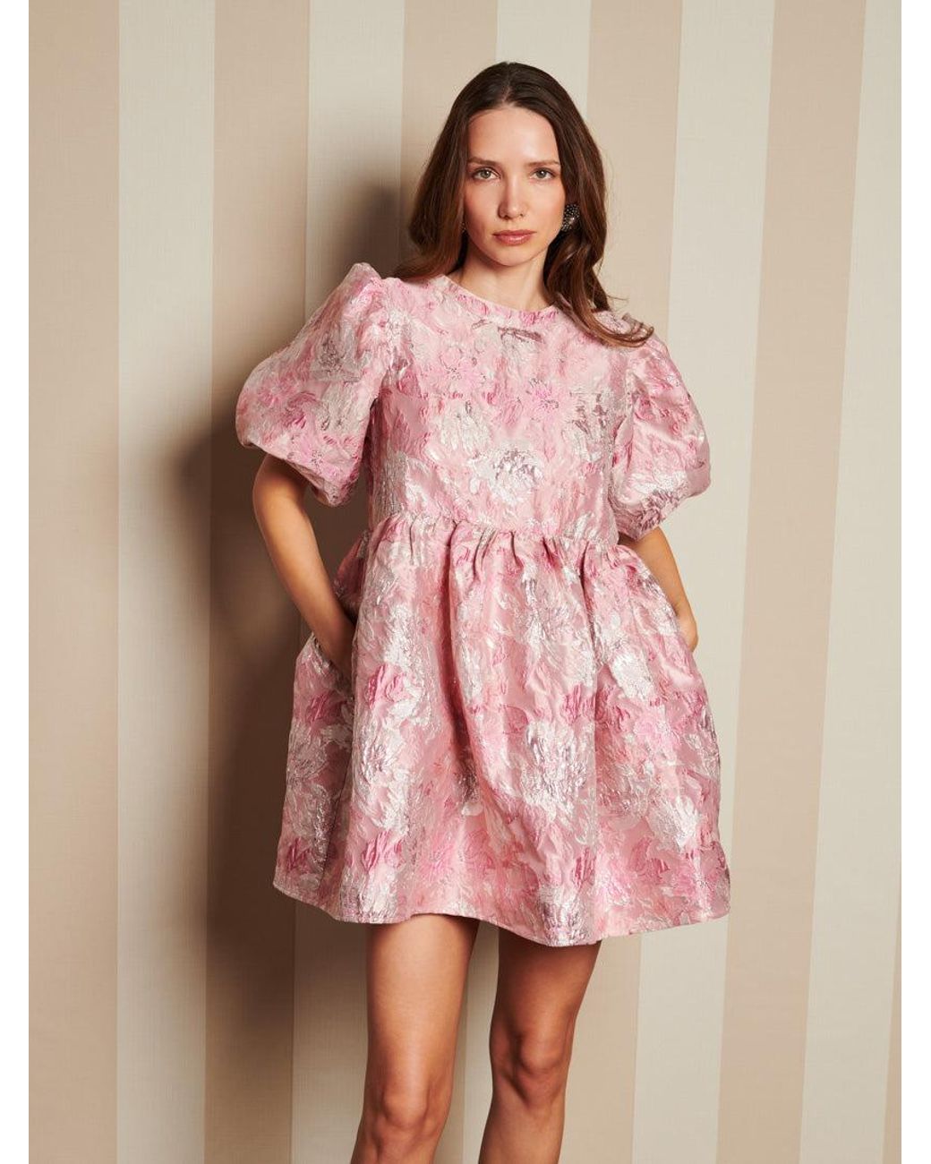 DREAM Jam Jar Jacquard Mini Dress ピンク Sister Jane Dream Jam Jar Jacquard Mini Dress in Pink | Lyst UK