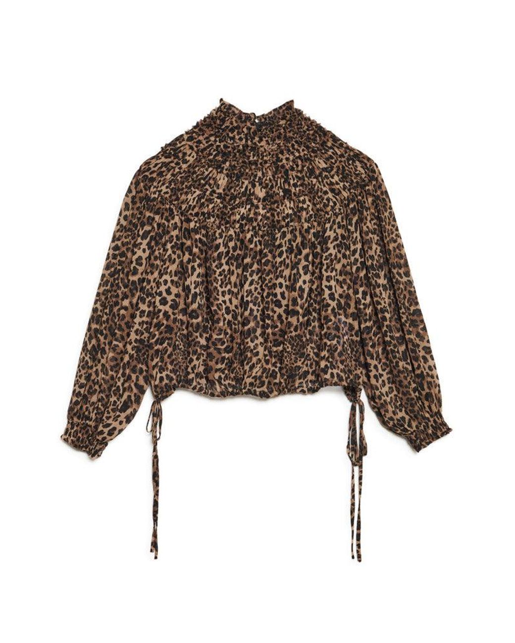 Sister Jane Red Dream Paradox Leopard Ruched Top