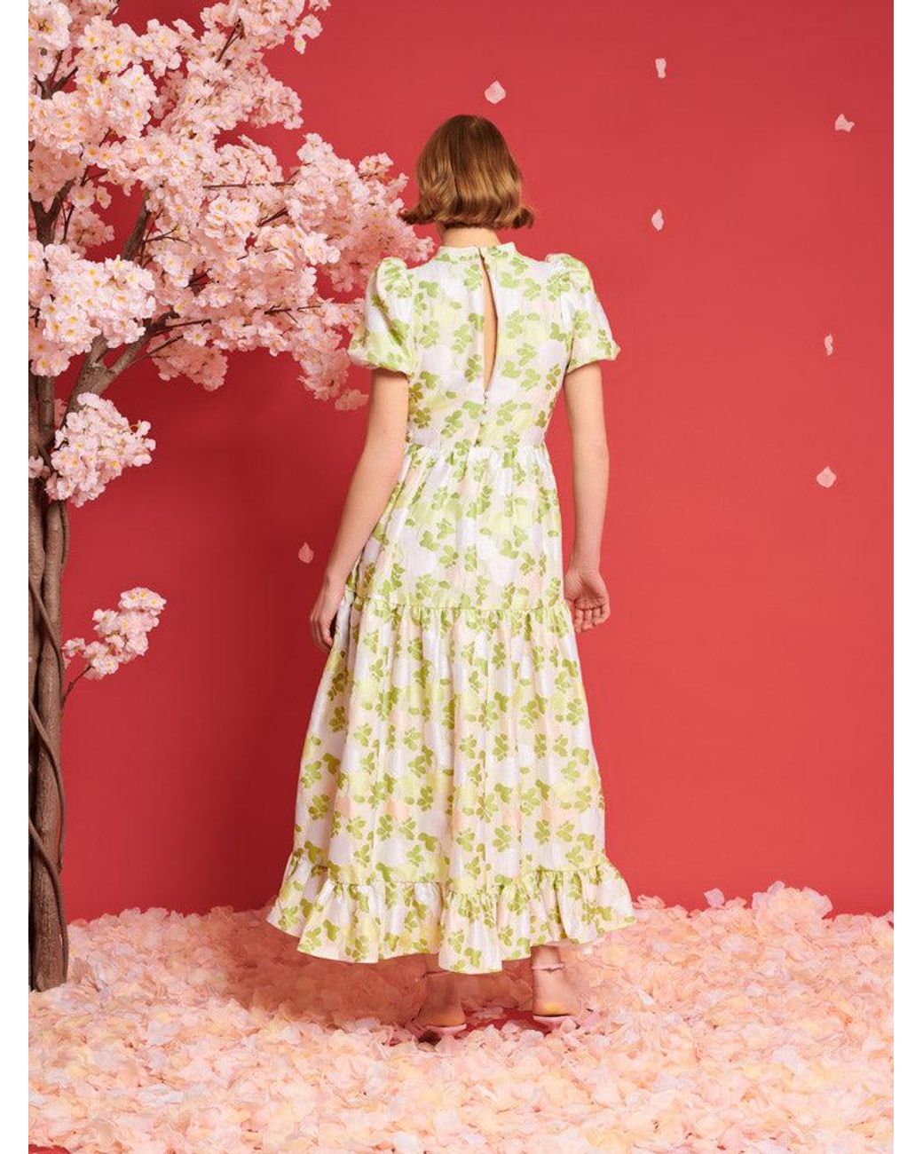 Sister Jane Red Dream Picnic Jacquard Maxi Dress