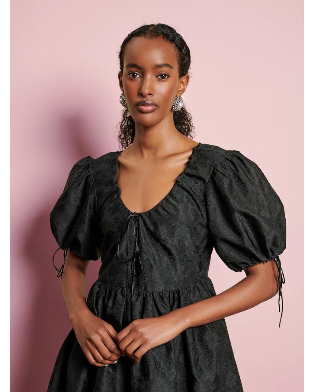 Sister Jane Black Dream Coco Organza Mini Dress