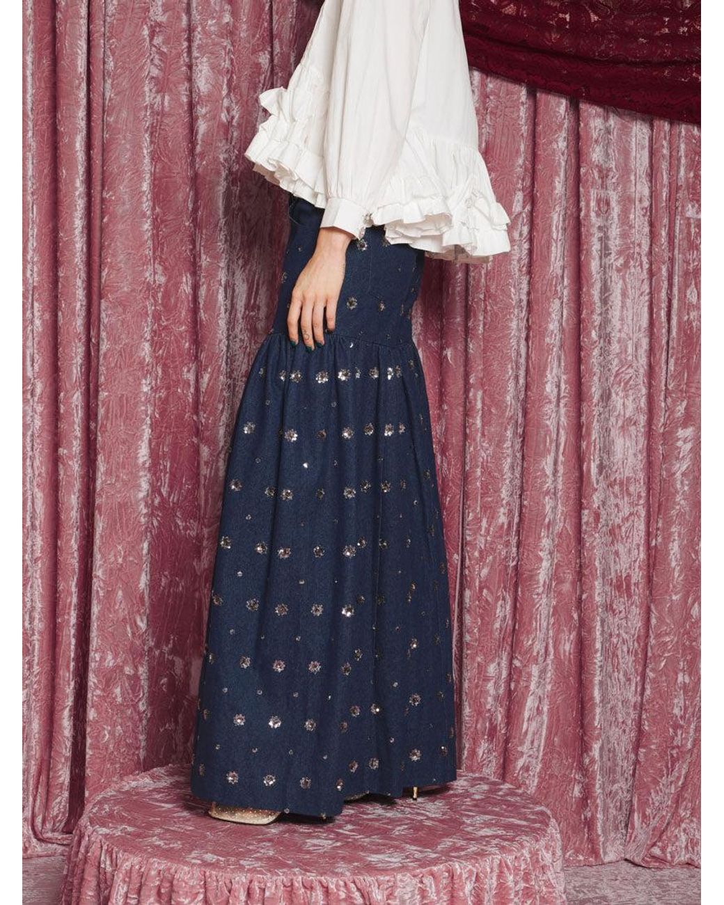 Sister Jane Blue Dream Lazuli Embellished Jeans