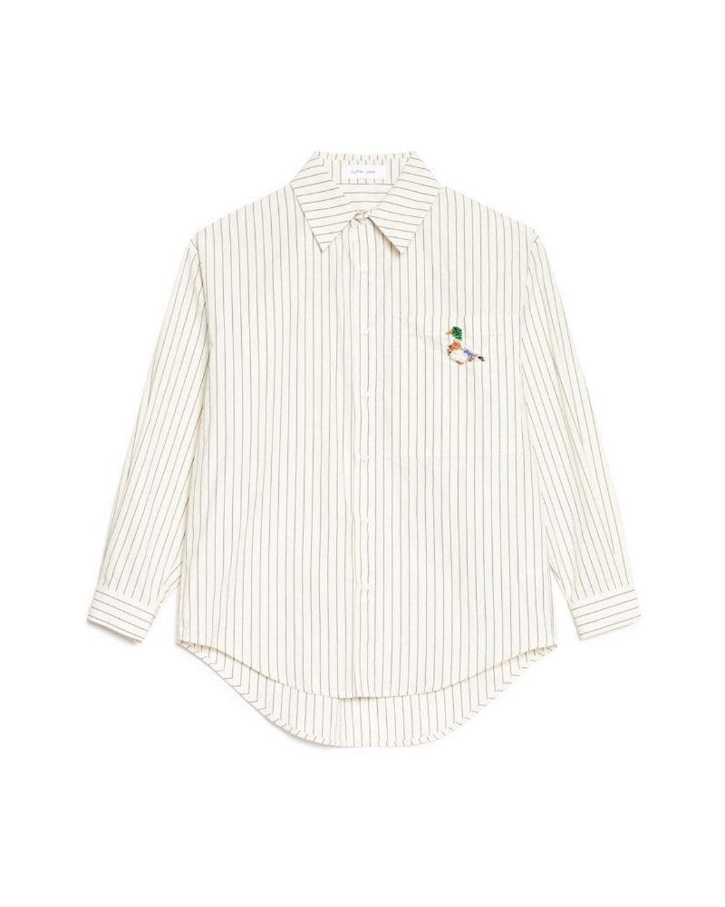 Sister Jane Natural Canard Oversized Shirt