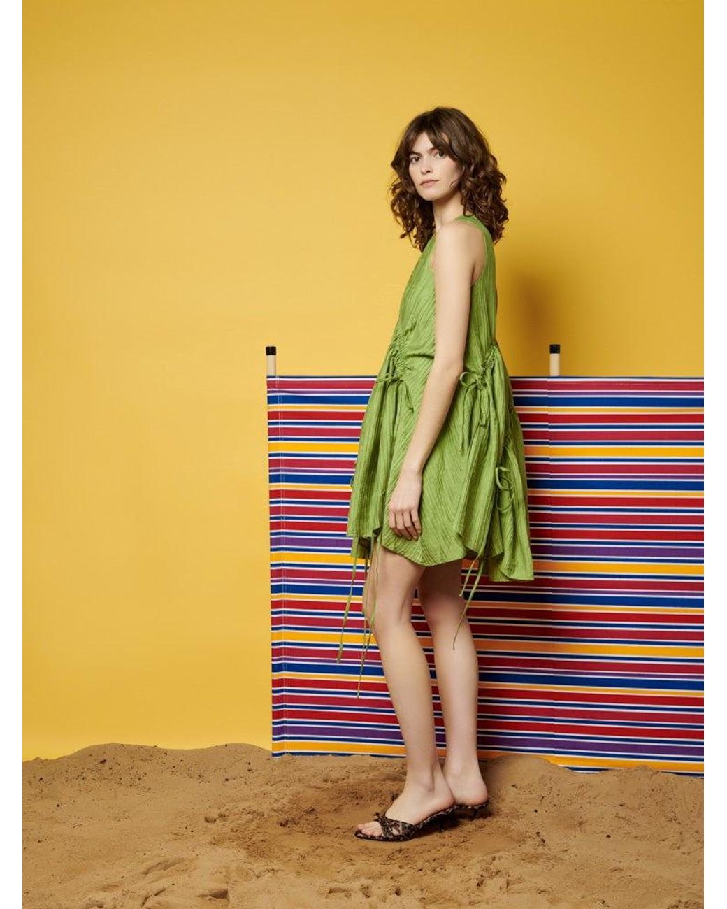 【Sister Jane】Ghospell ドローストリング ミニワンピース sister-jane-Pear-Green-