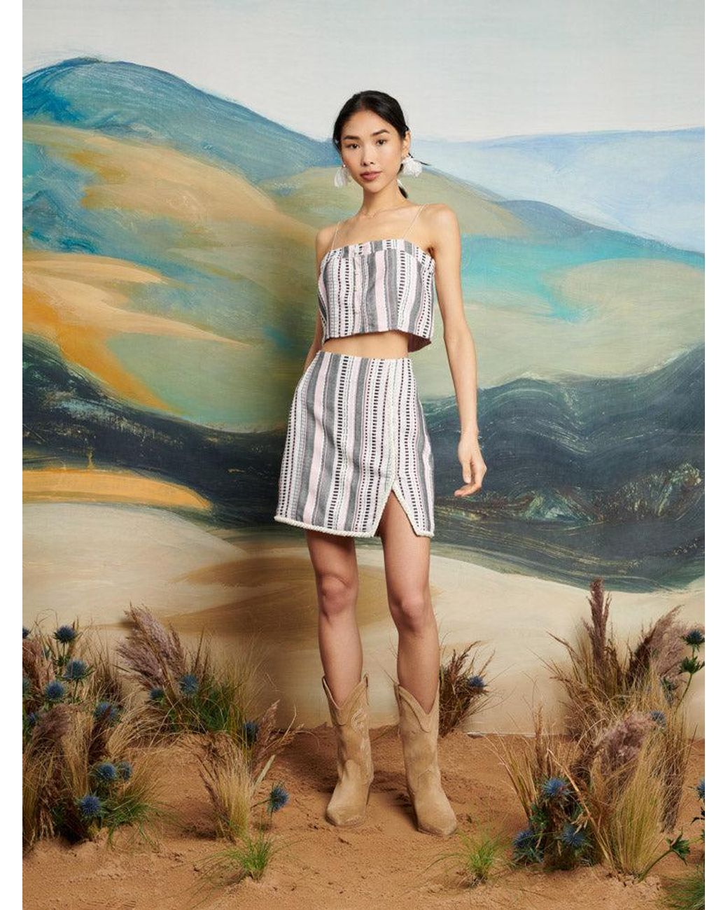 Sister Jane Green Dream Giselle Tweed Mini Skirt