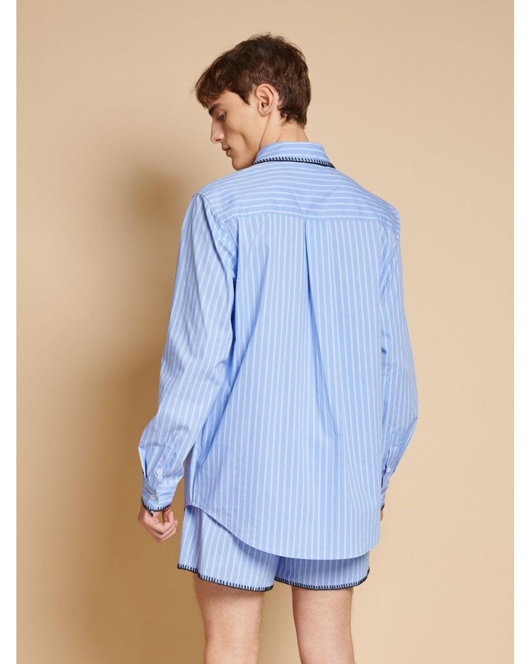 Sister Jane Blue Isak Stripe Shirt