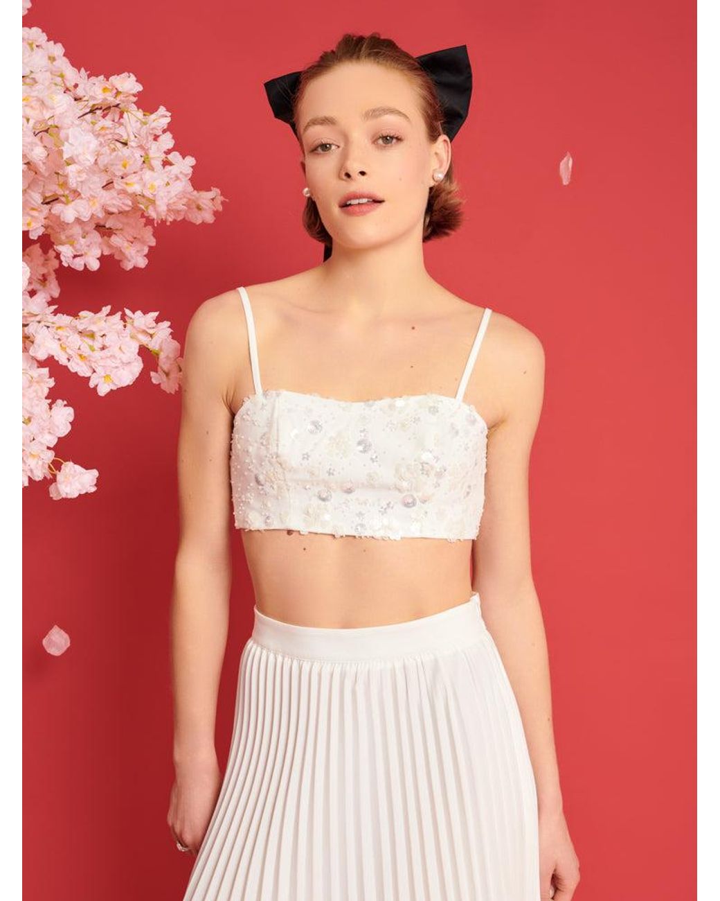 Sister Jane Red Dream Carolina Embellished Bralette
