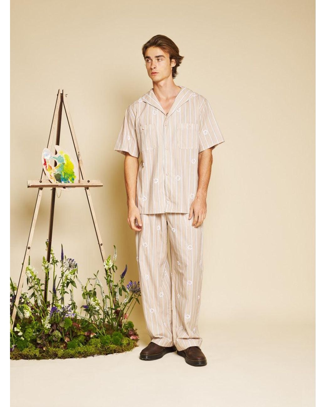 Sister Jane Natural Painter Stripe Shirt