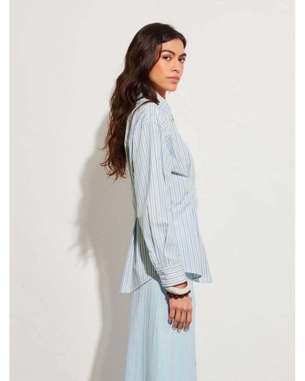 Sister Jane Blue Ghospell Delta Stripe Shirt