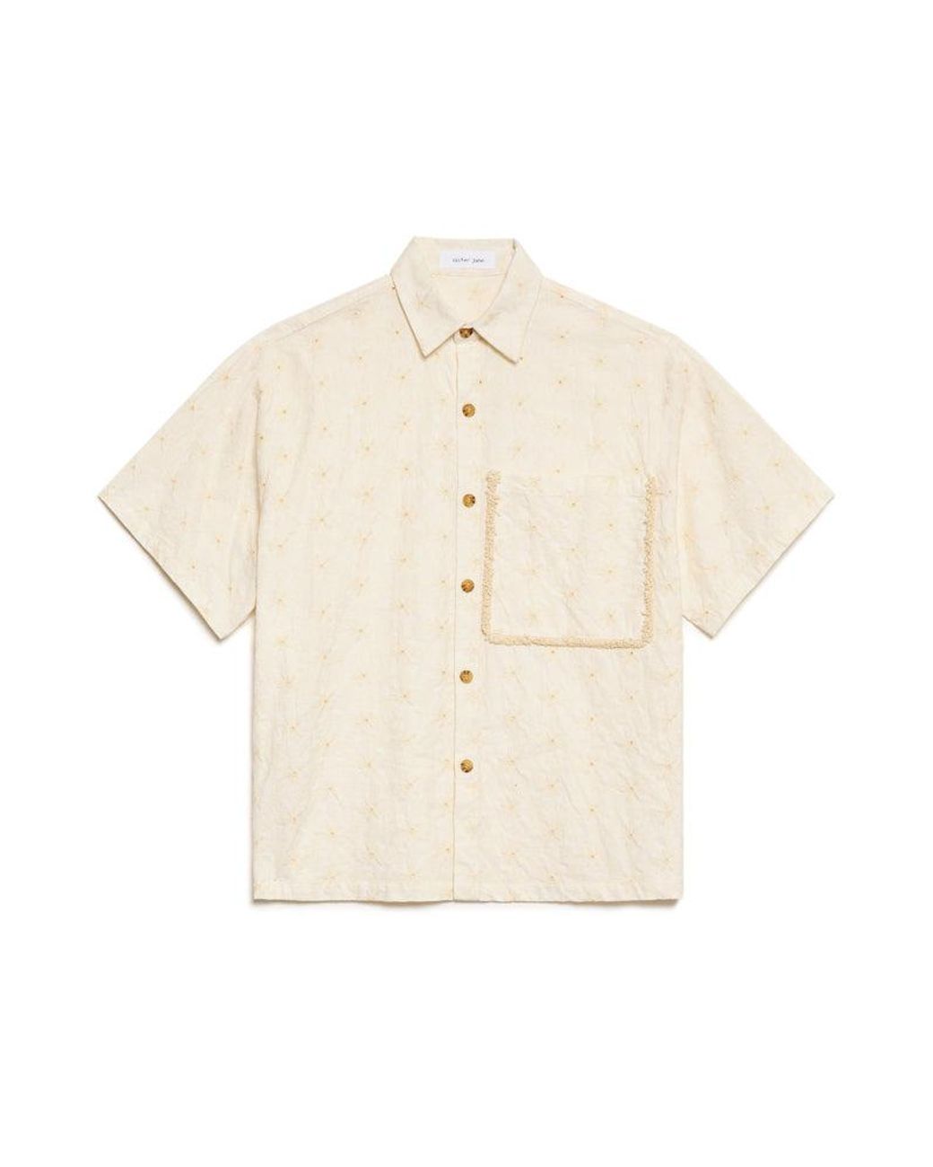 Sister Jane Brown Cole Fray Boxy Shirt