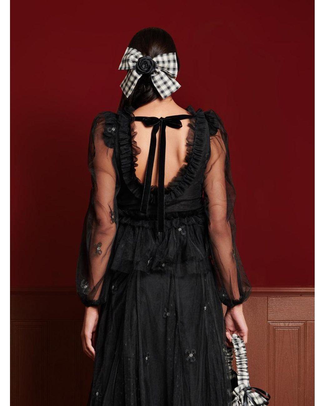 Sister Jane Red Dream Voyage Tulle Top