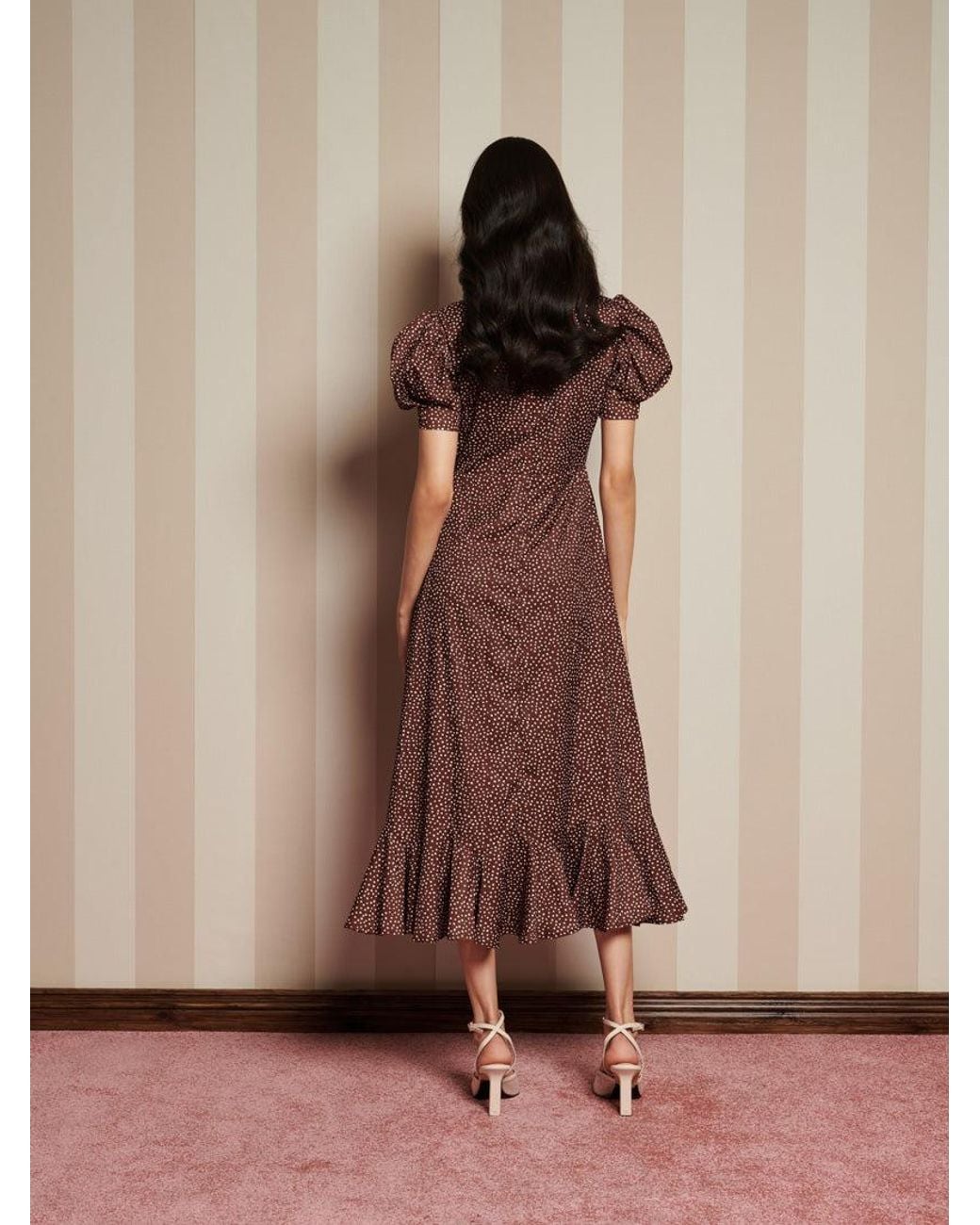 Sister Jane Brown Knick Knack Midi Dress
