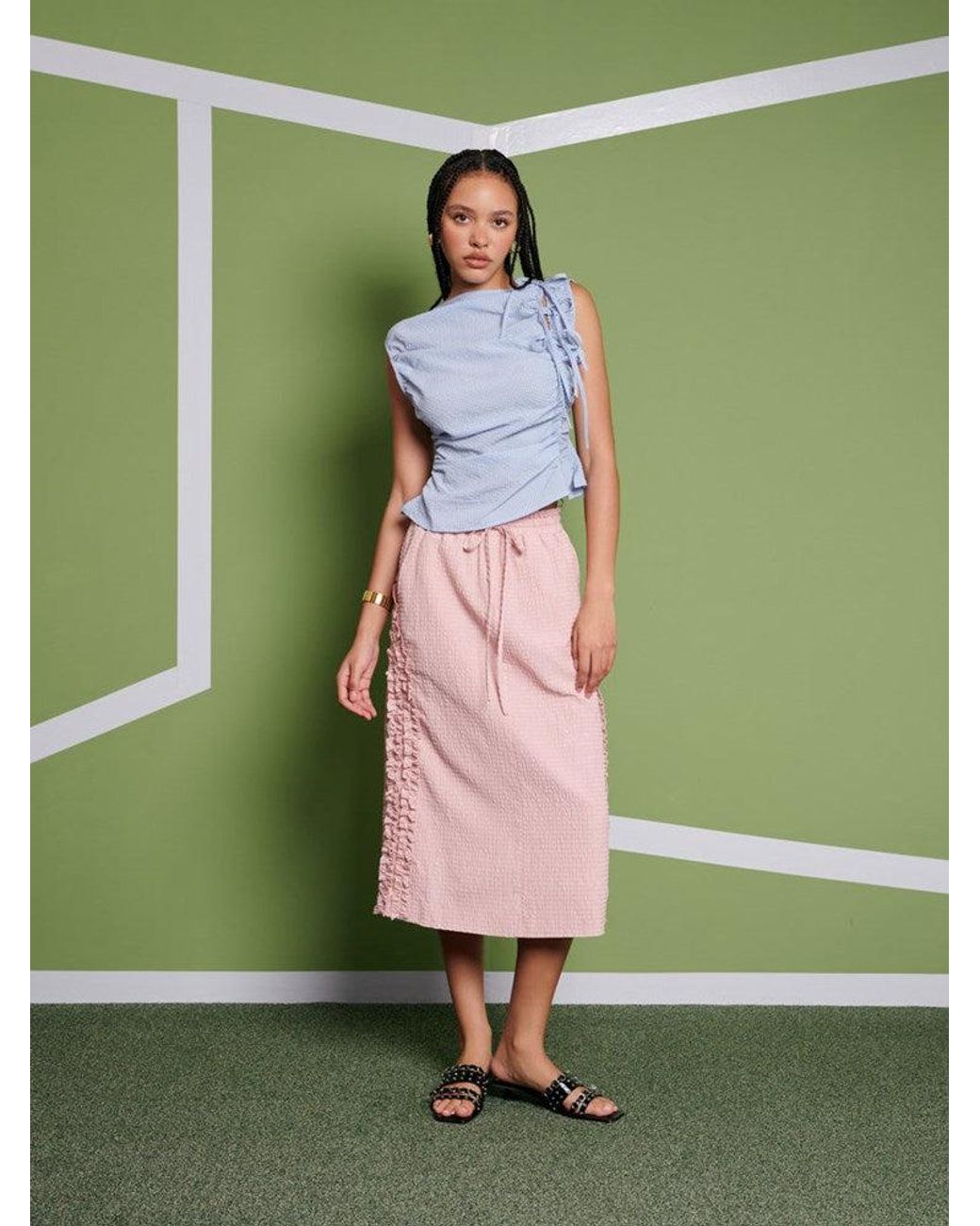 Sister Jane Green Ghospell Kiera Midi Skirt