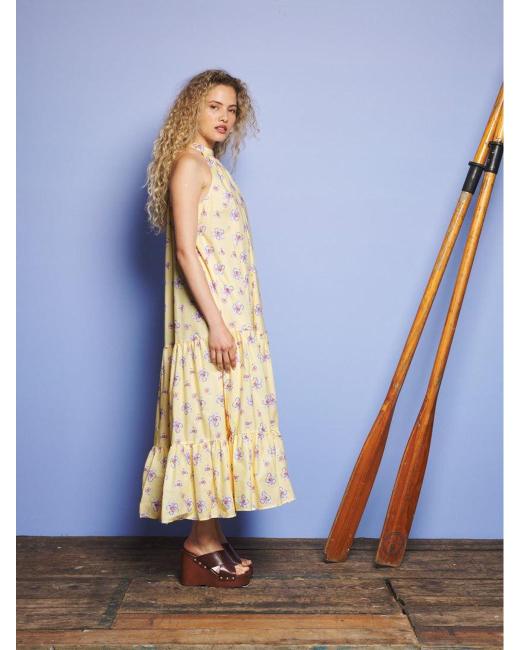 Sister Jane Lake Breeze Floral Maxi Dress in Blue | Lyst