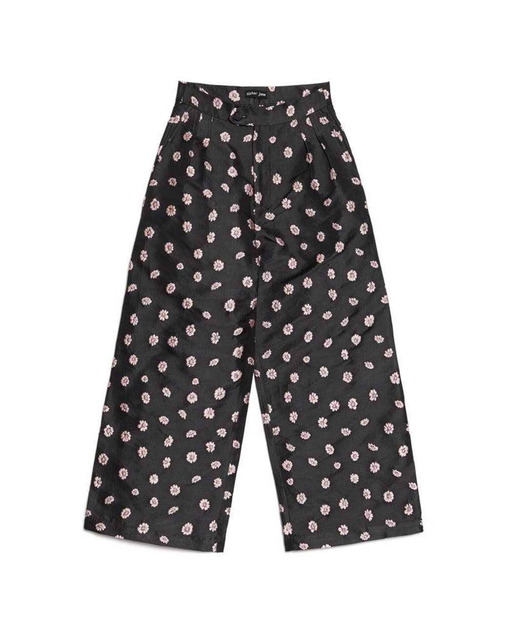 Sister Jane Multicolor Rose Bells Jacquard Trousers