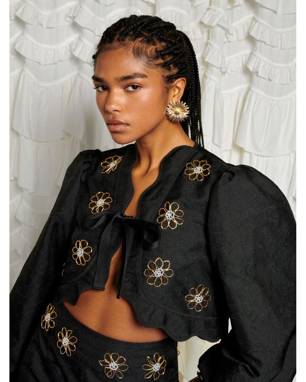 Sister Jane Black Dream Sol De Noche Beaded Jacket