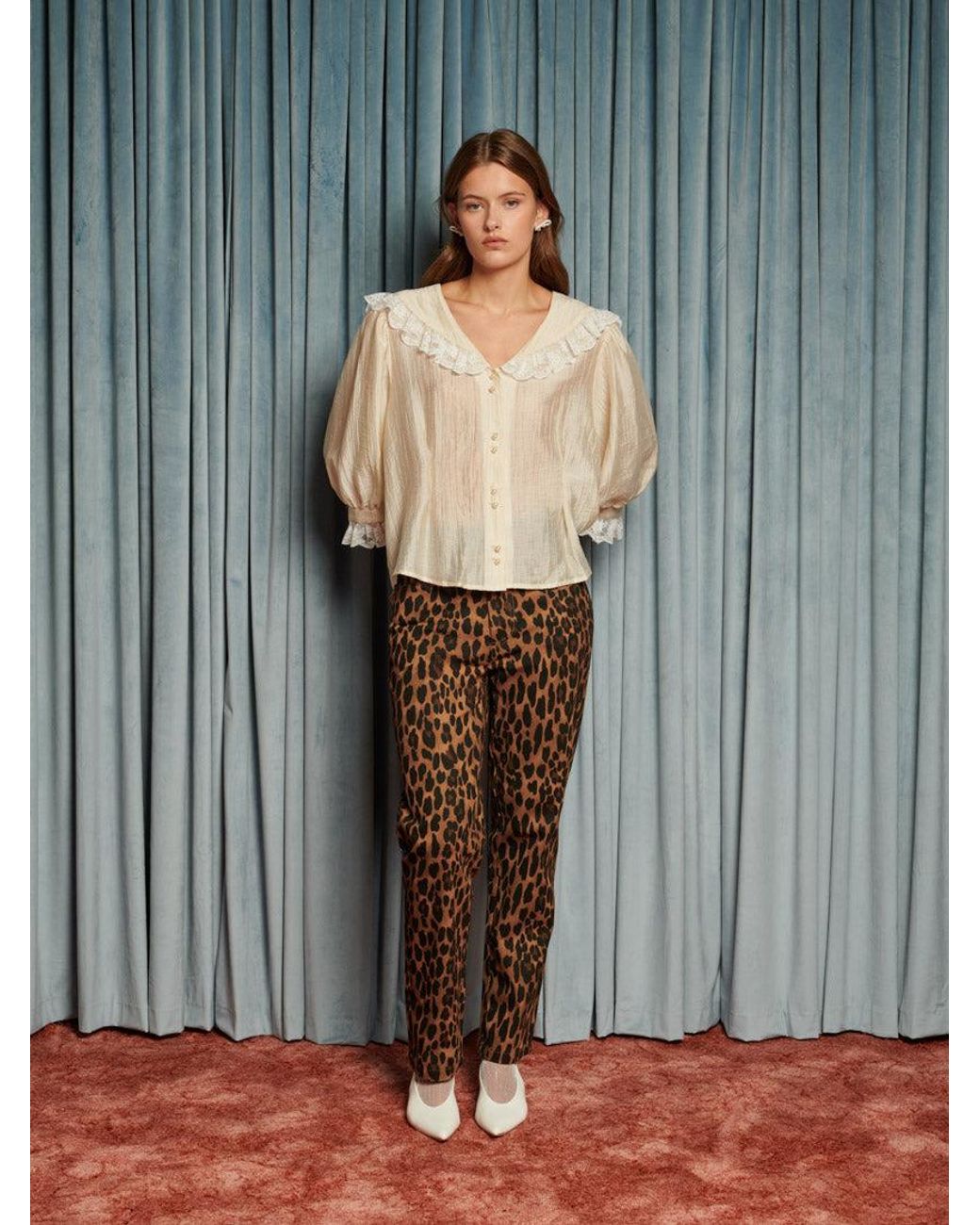 Sister Jane Gray Silken Collar Blouse