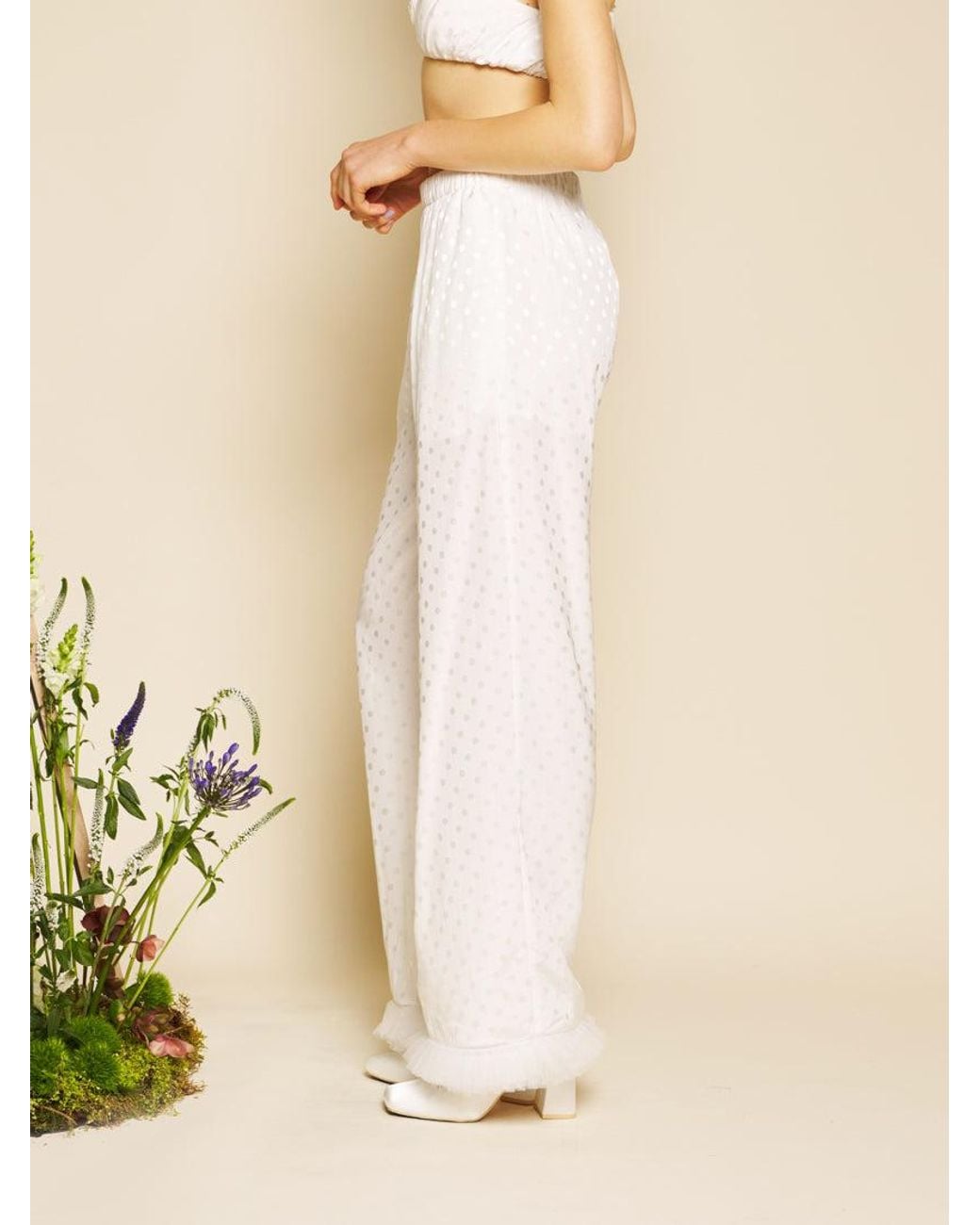 Sister Jane Natural Perle Spot Trousers