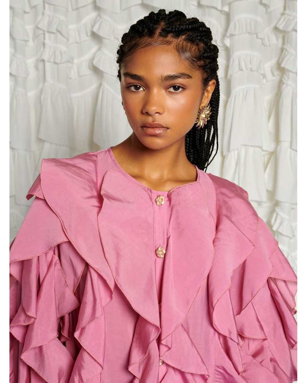 Sister Jane Pink Dream Rosa Ruffle Blouse