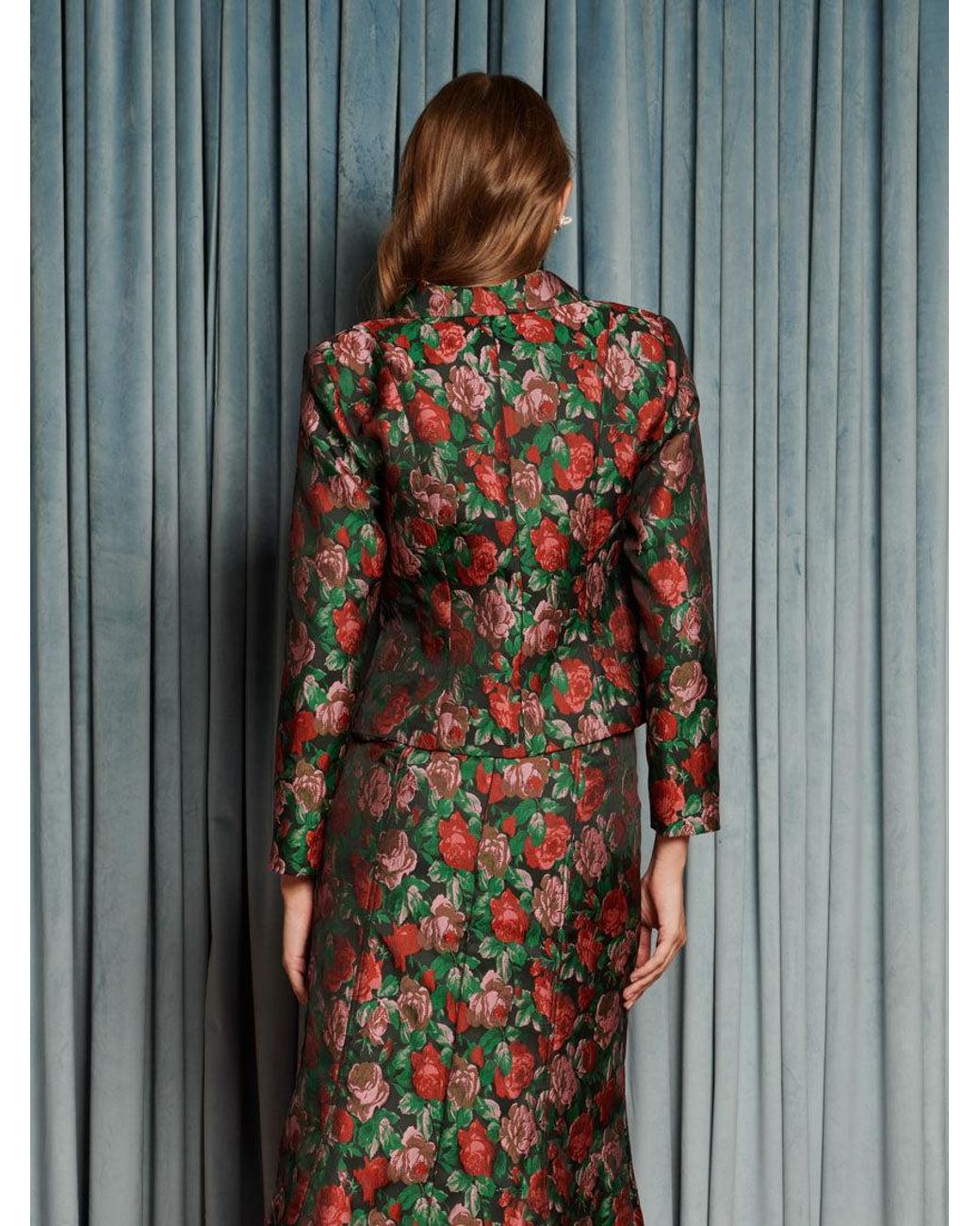 Sister Jane Gray Fantasy Jacquard Cropped Blazer