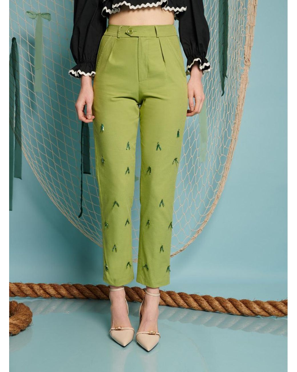 Sister Jane Green Albert Beaded Trousers