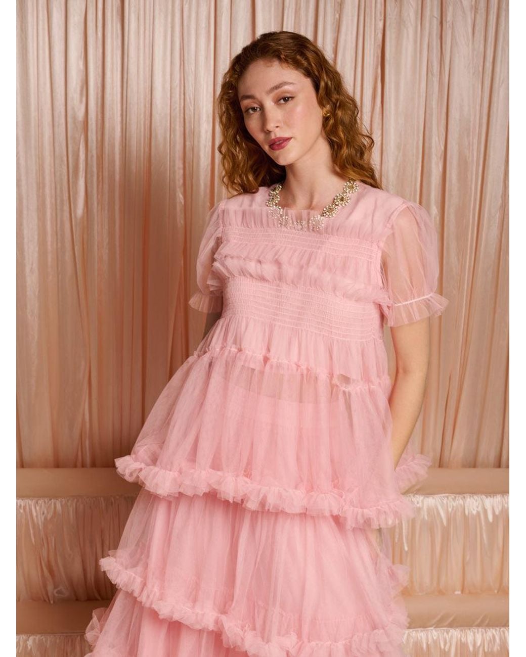 Sister Jane Pink Dream Obsession Tulle Top