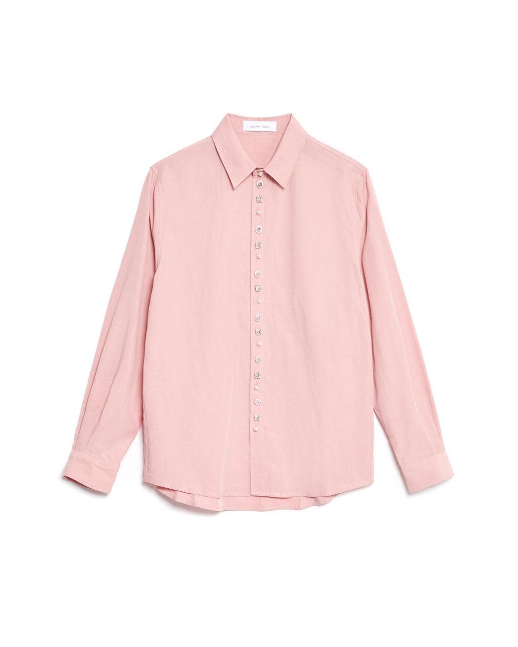 Sister Jane Blue Penny Bejewelled Placket Shirt