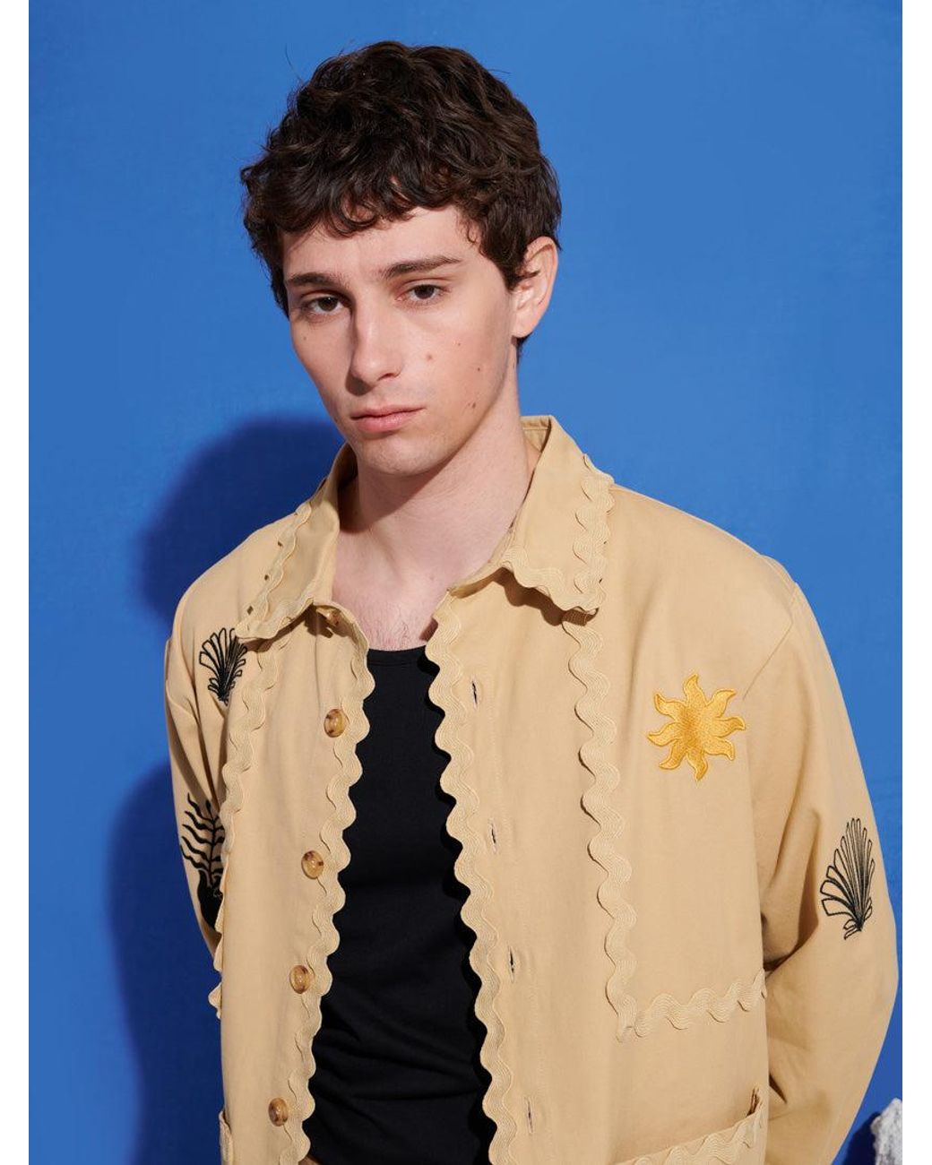 Sister Jane Blue Naxos Embroidered Jacket