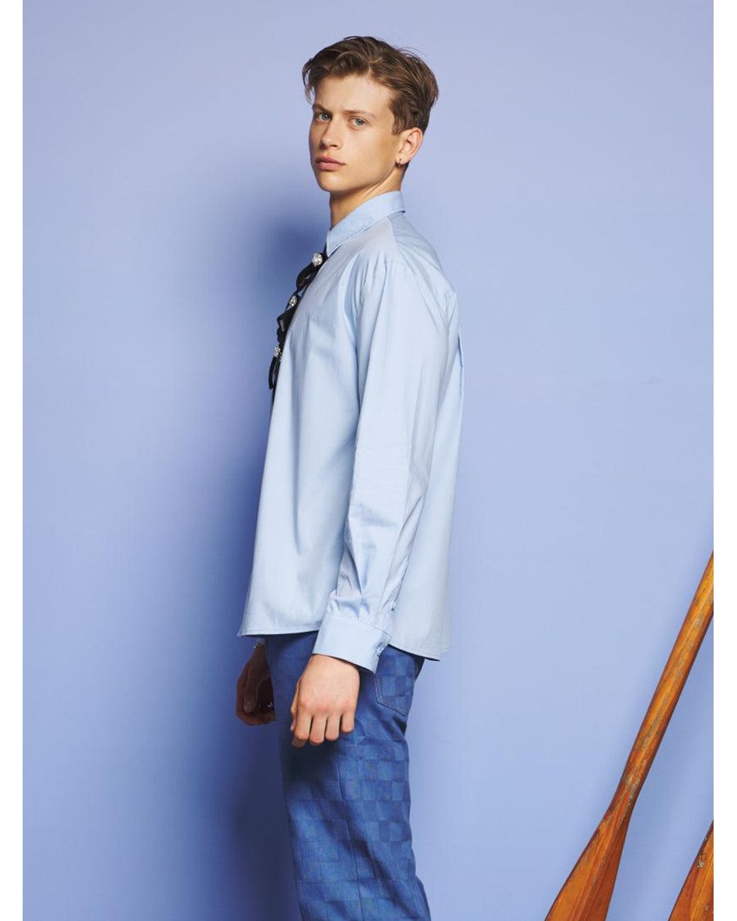 Sister Jane Blue Juniper Bow Shirt