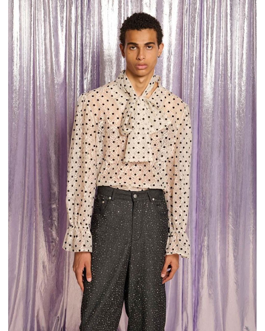 Sister Jane Pink Carrington Lace Bow Shirt