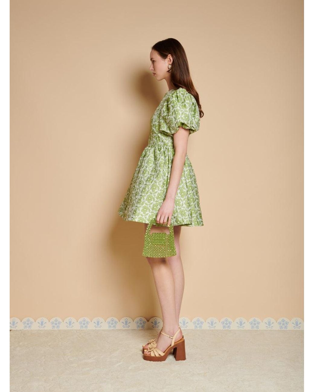 Sister Jane Green Freja Jacquard Mini Dress