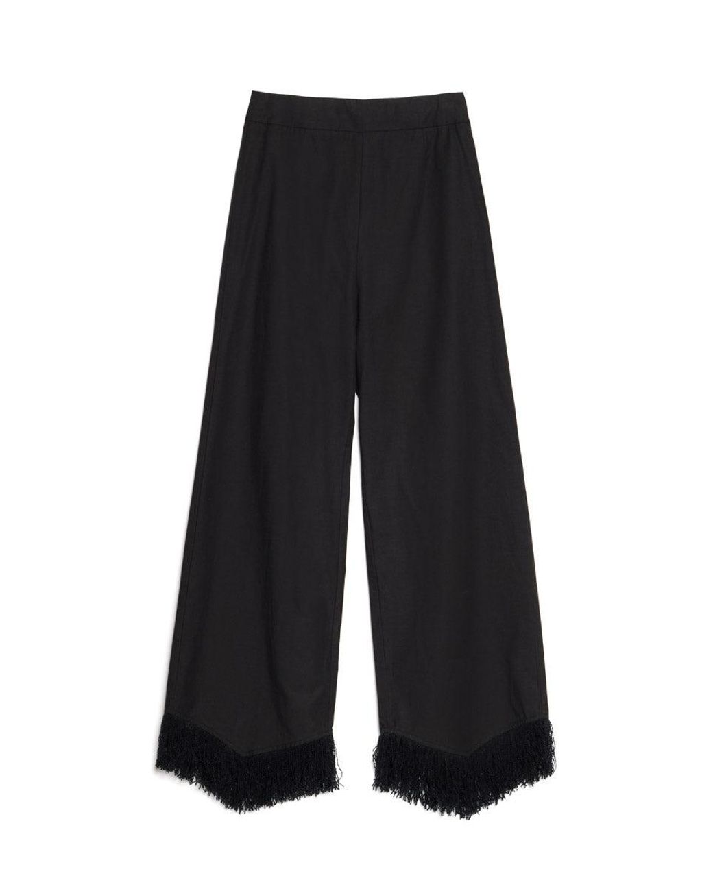 Sister Jane Black Ghospell Georgie Fringe Trousers